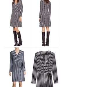 Tory Burch striped wrap dress